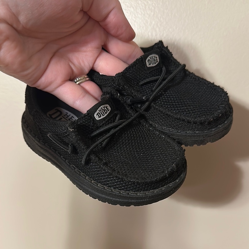 Toddler Hey Dude Black Shoes
